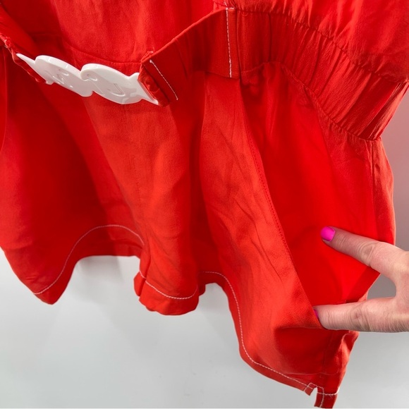 Marc by Marc Jacobs Silk Beach Romper Swim Cover Size Large - Picture 8 of 12